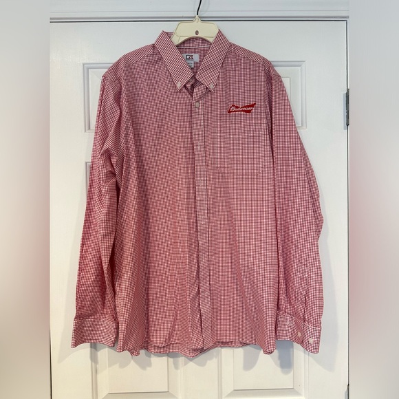 Cutter & Buck Dress Shirt Budweiser - Picture 1 of 2